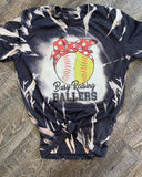 Baseball Bleached Short Sleeve Shirt