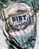  Baseball Mom Dirt And Diamonds T-Shirt