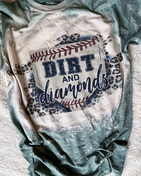  Baseball Mom Dirt And Diamonds T-Shirt