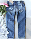 Heart-print Straight-leg Jeans
