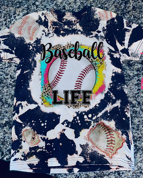 Baseball Life Bleached Shirt