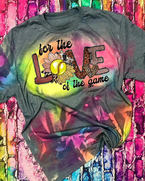 For The Love Of The Game Softball Tee