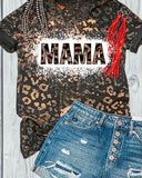 Mama Leopard Bleached Printed T-Shirt