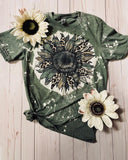 Bleached Camouflage Leopard Flower T-shirt