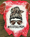 Football Mom Bleached Tee 