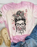 Momlife Bleached Printed T-Shirt