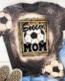 Soccer Mom Leopard Print Casual T-Shirt