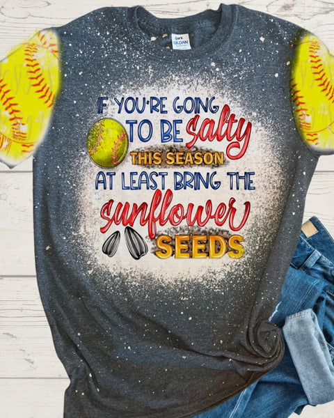 Bleached Softball Sleeve Tee