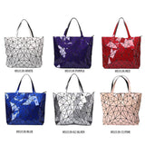 Women Geometric Lattice Handbags