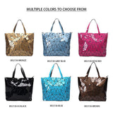 Women Geometric Lattice Handbags