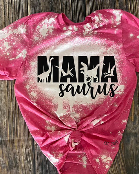 Mama Saurus Bleached T-shirt