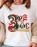 Baseball Print Crew Neck T-shirt