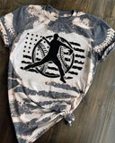 US Baseball Print Crew Neck T-Shirt