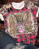 Easter Bunny Bubble Gum Bleached T-Shirt