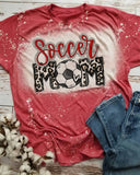 Soccer Mom Bleached Print T-shirt
