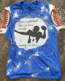 Behind Every Football Player Bleached T-Shirt