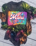 Mama Tie Dye Bleached Shirt