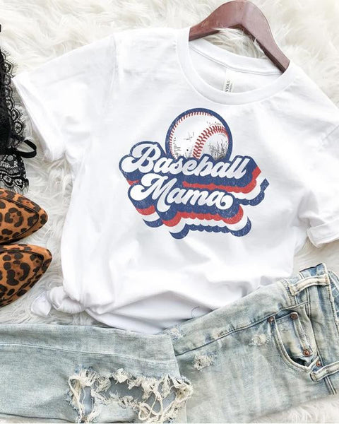 Retro Baseball Mama Shirt