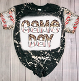 Baseball Mom Bleached T-Shirt