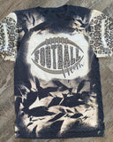 Football Mama Bleached Shirt