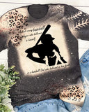 Behind Every Baseball Player Who Believes In Himself - Baseball Dad T-Shirt