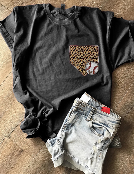 Leopard Baseball Tee