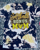 Softball Mom Bleached Shirt
