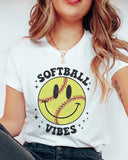 Softball Smiley Comfortable Pretty T-Shirt