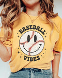 Baseball Smiley Casual T-Shirt