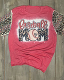 Baseball Mom Bleached Shirt