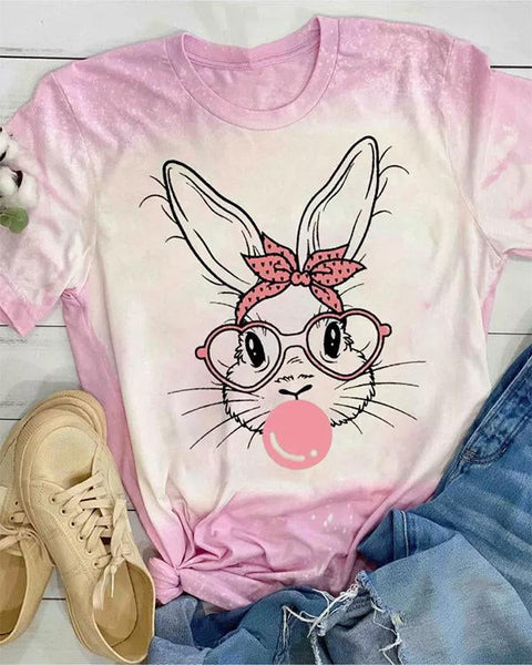Easter Bunny With Glasses T-Shirt