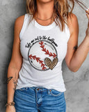 BASEBALL PRINT TANK TOP