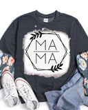 Floral Sleeve Bleached Sleeve Mama Sweatshirt