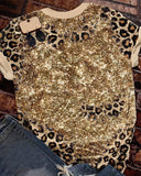 BLESSED LEOPARD PRINT SHORT SLEEVE T-SHIRT