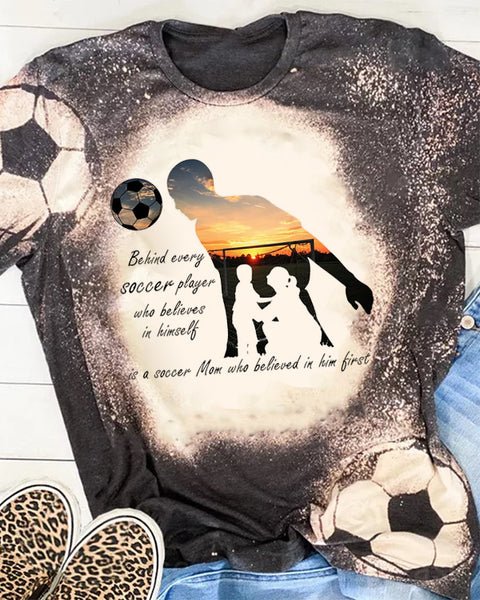 Soccer Mom Printed Casual T-Shirt