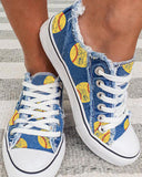 SOFTBALL PRINT CANVAS SHOES