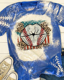 Baseball Lips Bleached Casual Shirt