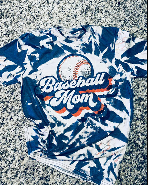 Baseball Mom Bleached T-Shirt