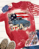 American Flag Bleached T-shirt