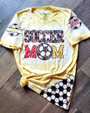 Leopard Soccer Mom Bleached Shirt