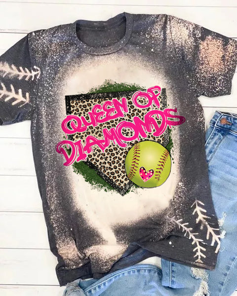 Queen of Diamonds Bleached Shirt