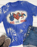 Peace Love America Pretty T-Shirt