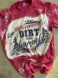 Dirt And Diamonds Baseball Print Sleeve Tee