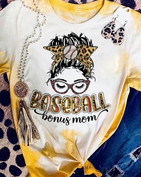 Baseball Bleached T-Shirt