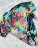 Bleach Print Casual Short Sleeve T-Shirt