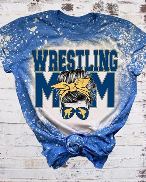 Wrestling Mom Bleach Comfort Shirt