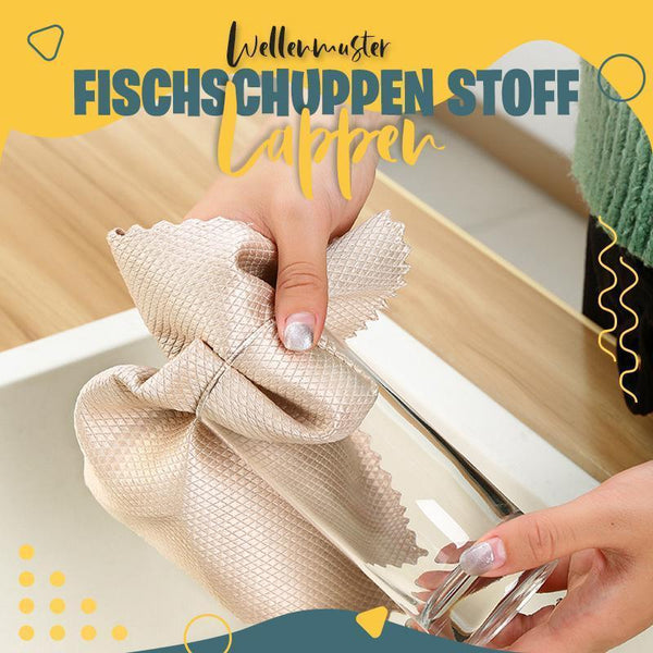✨€9.95✨Wellenmuster Fischschuppen Haushaltstücher（2 Set kaufen, 5%OFF）