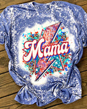 Mama Lightning Bleached T-shirt