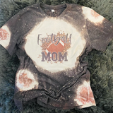 Football Mom Bleached T-Shirt