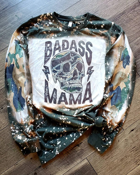 Badass Mama Bleached Shirt